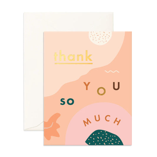 Thank You So Much Abstract Greeting Card