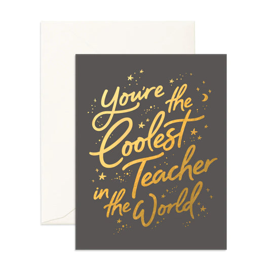 Coolest Teacher Bohemia Greeting Card